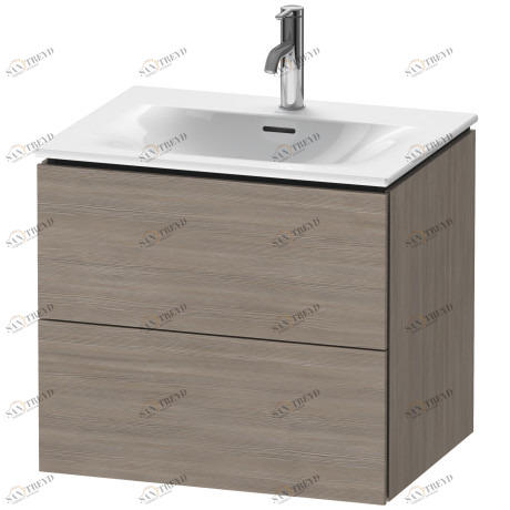 LC630503131 L-Cube Тумбочка подвесная Сосна серебристая, декор Duravit