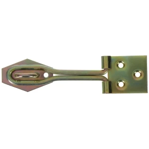 Навеска Gah Alberts с проушиной для навесного замка с проволочной петлей, 34x120 мм