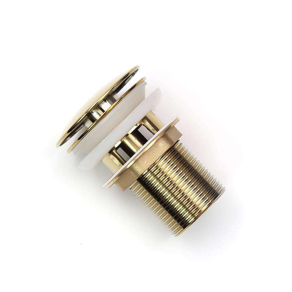 Донный клапан с переливом (золото) MLN-335304G в блистере MELANA 