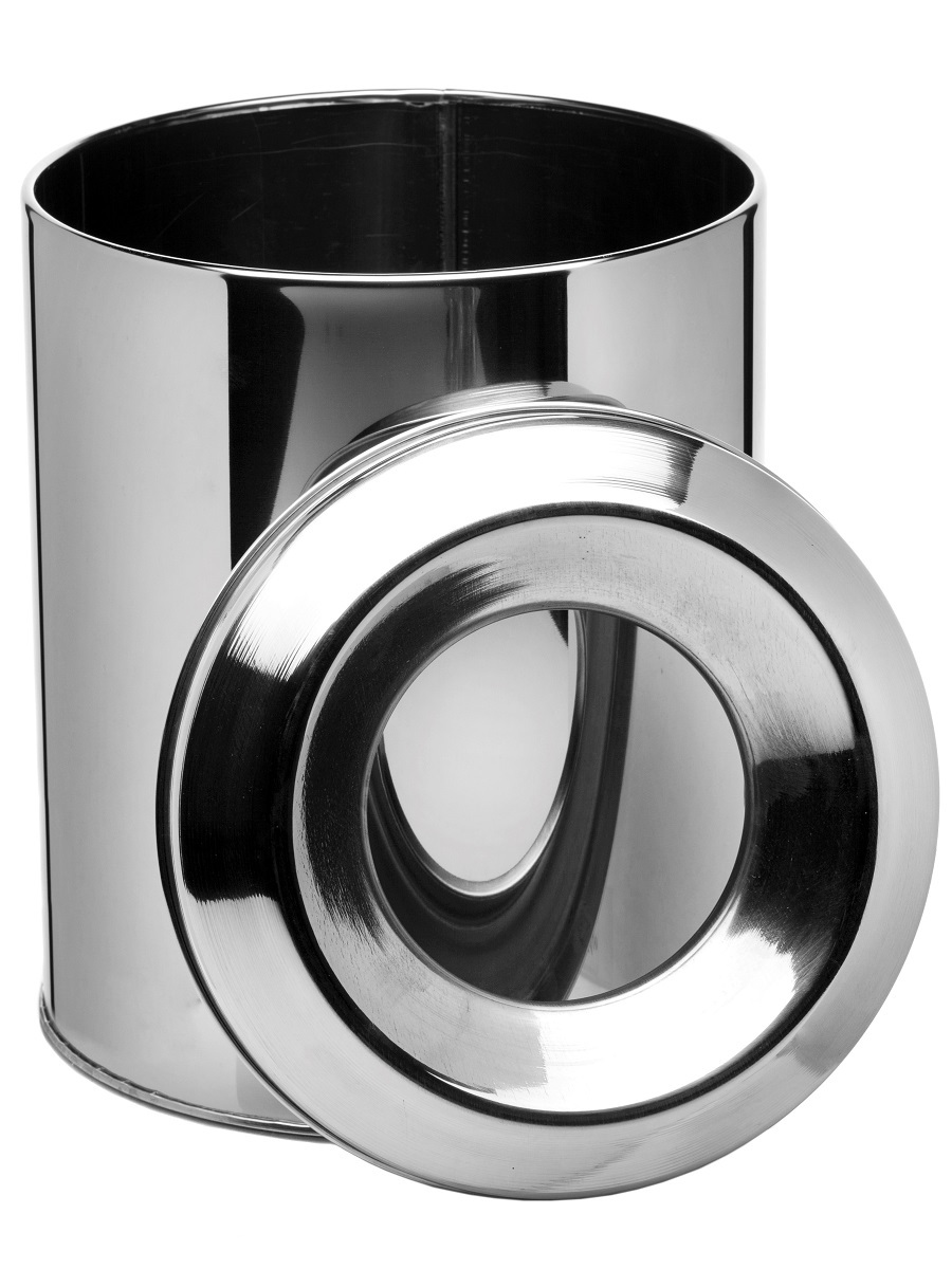 Ведро для мусора  без крышки Carina 8L Chrome NAVAKO 11047 - Вид №1