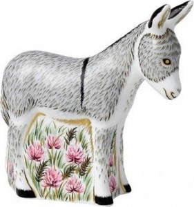 10570210 Royal Crown Derby Пресс-папье Royal Crown Derby "Осленок" 13,5см (пара к 61188) Фарфор костяной