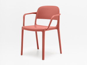 Штабелируемый стул из полипропилена с подлокотниками