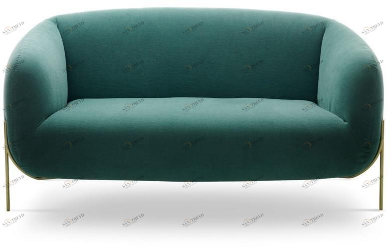 Saba Italia 2-х местный тканевый диван со съемным чехлом Geo sun-id-1489400