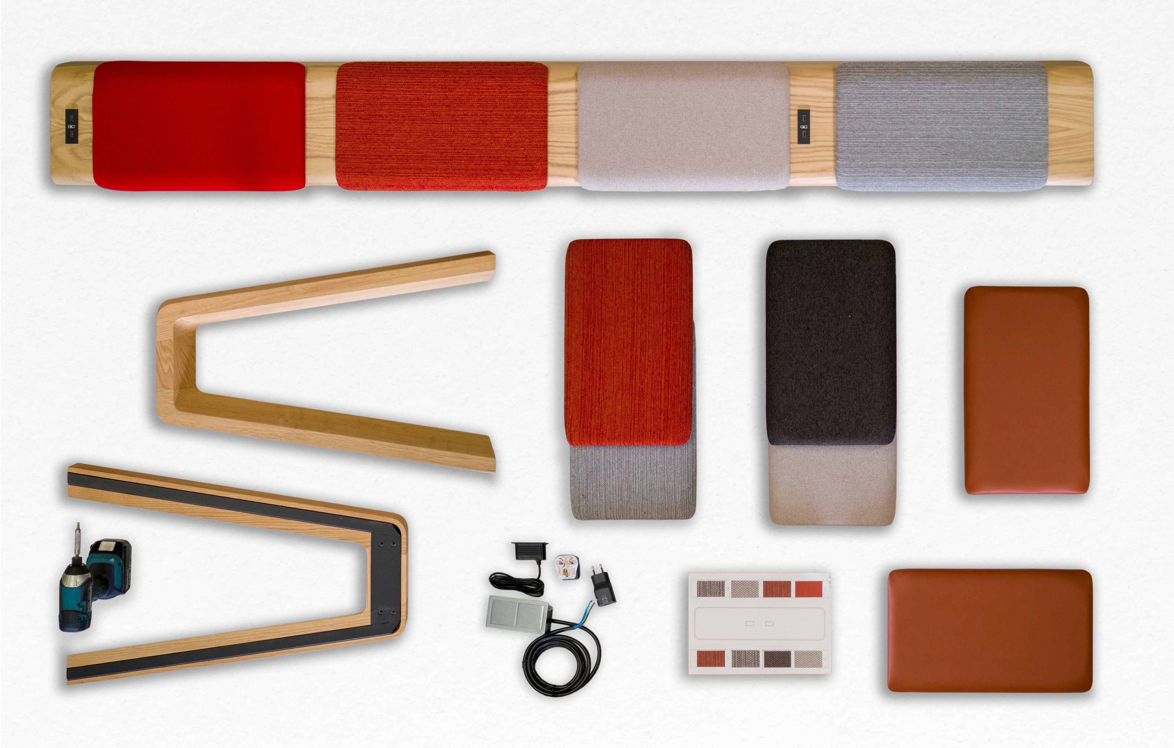 Многоуровневая скамья с USB-разъемом True Design E-QUO ARCH-00047025 - Вид №5