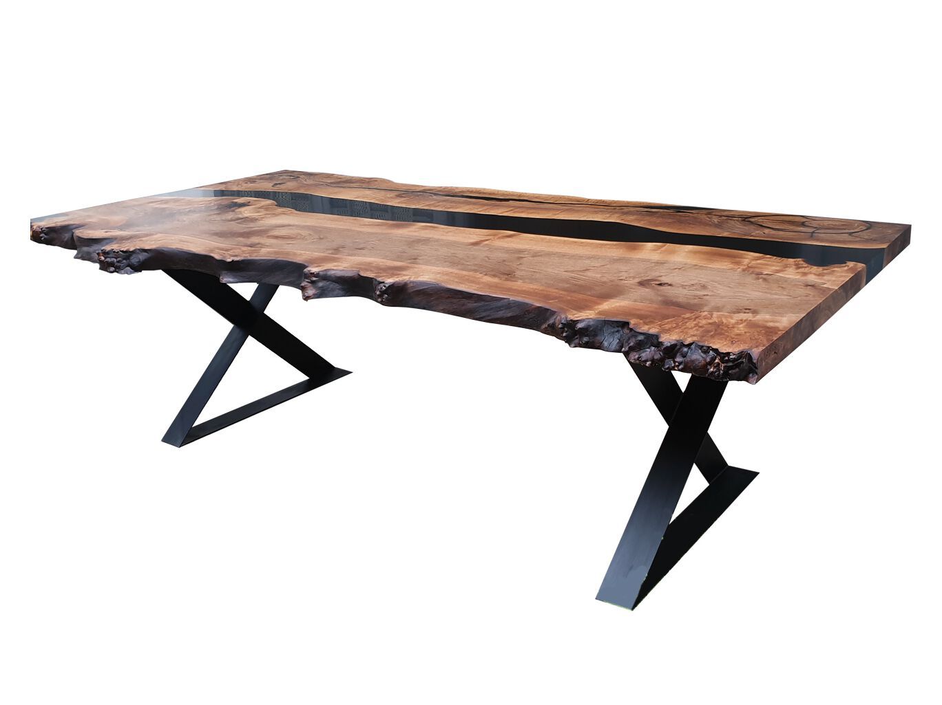 Прямоугольный стол из орехового дерева и смолы Legnor LEG2408767 ARCH-00076002