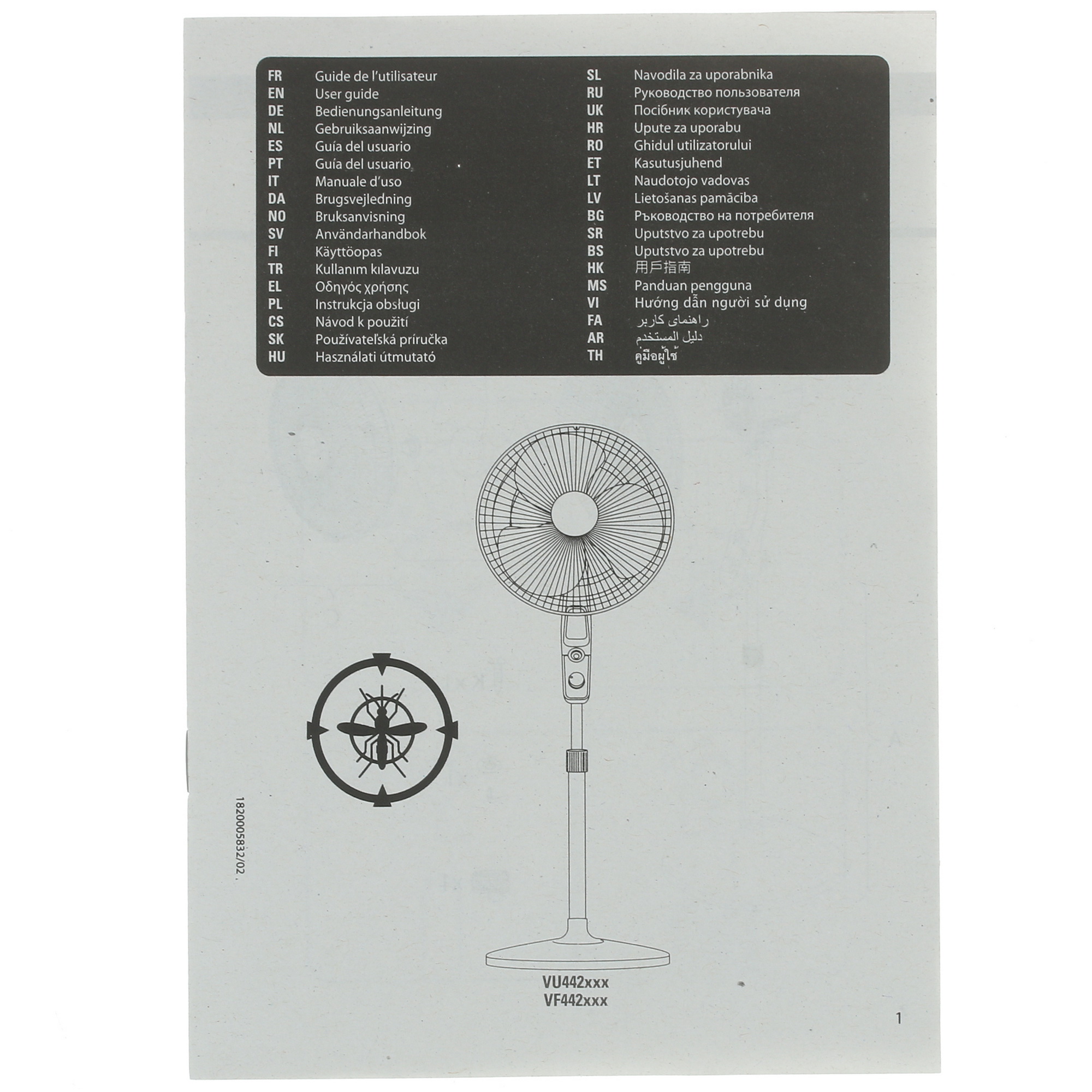 5319223 Вентилятор Tefal Essential+ Stand VF4420F0  черный STDN-0058633 - Вид №5