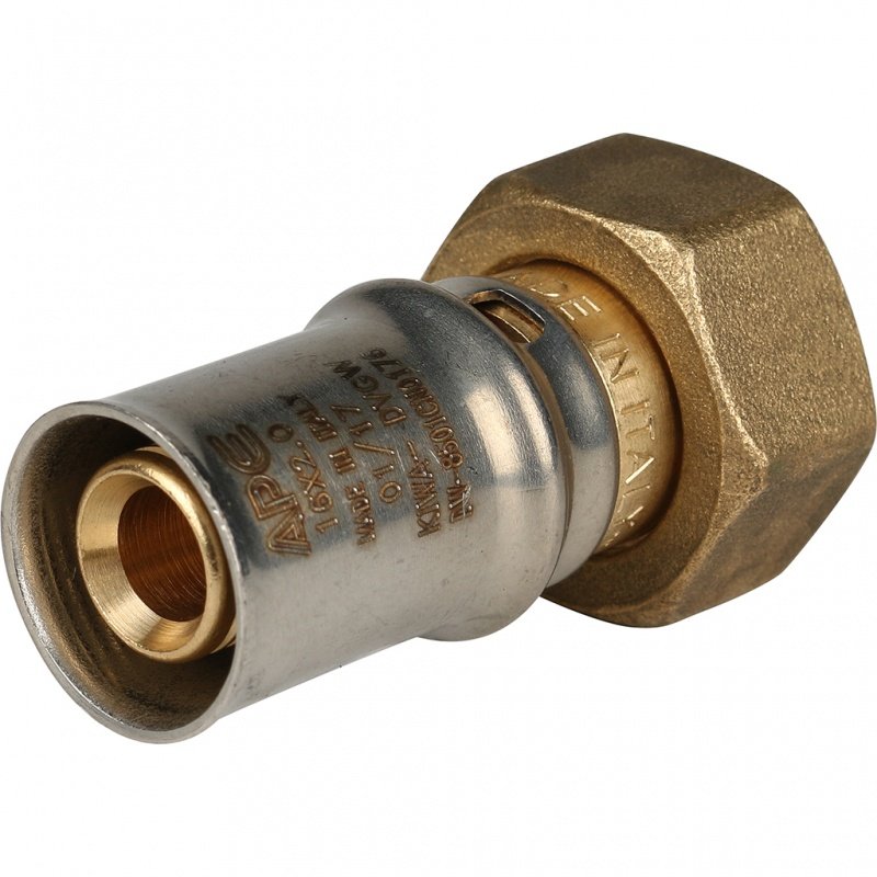 Муфта с накидной гайкой STOUT 16х1/2" под пресс SFP0016001216 - Вид №1