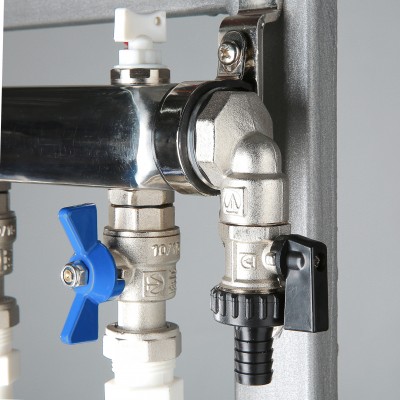 VT.GPM.05S04.R6 Узел этажный для поквартирного учета тепловой энергии Valtec 3/4", 6 вых., ввод справа  - Вид №5