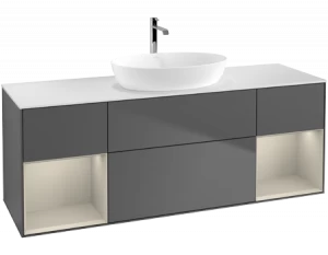 Villeroy&Boch Тумба под раковину Прямоугольная версия F861HHGK Finion Anthracite Matt Lacquer
