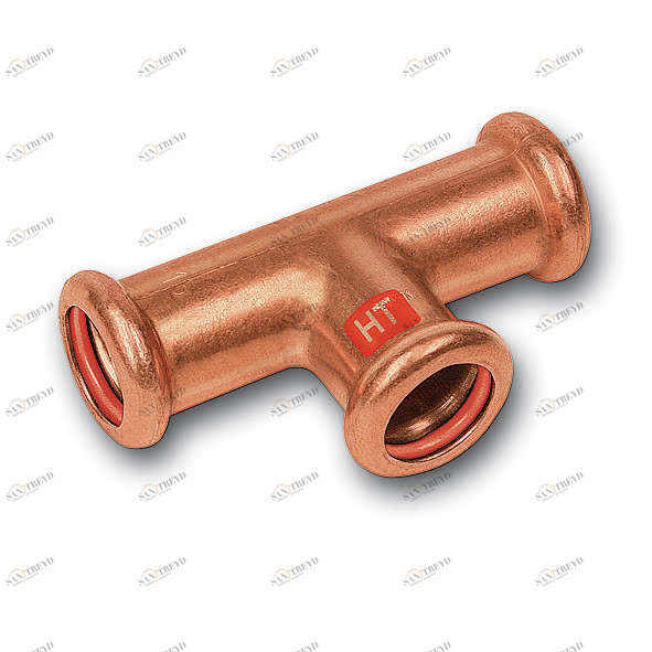 11213010854108 SANHA 12130 пресс-фитинг солн.,медь, тройник ВПр 108,0x54x108,0 мм 