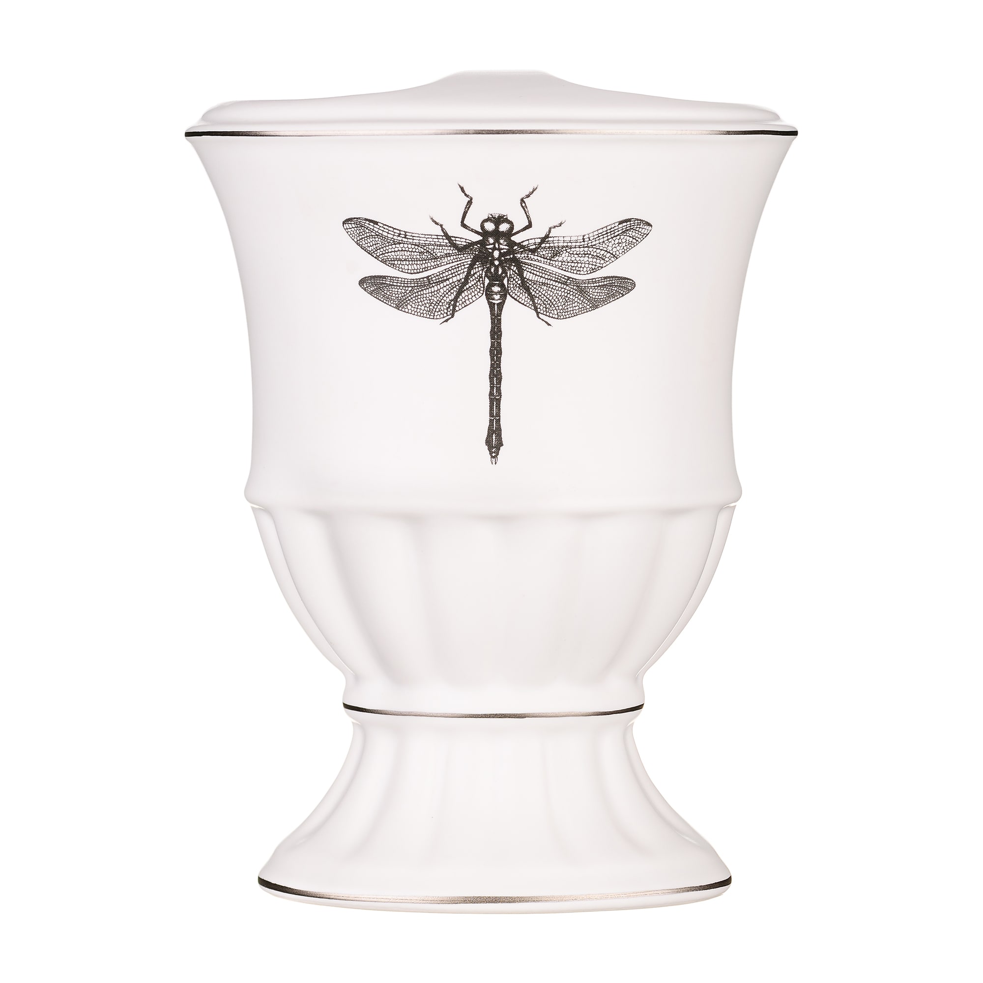 89097072 Стакан для зубных щеток с разделителем керамика цвет белый Buzz Fauna Santreyd  - Вид №1