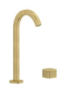 Смеситель для раковины на 2 отверстия WE ARE IB eo394on_2 Natural Brass Elio