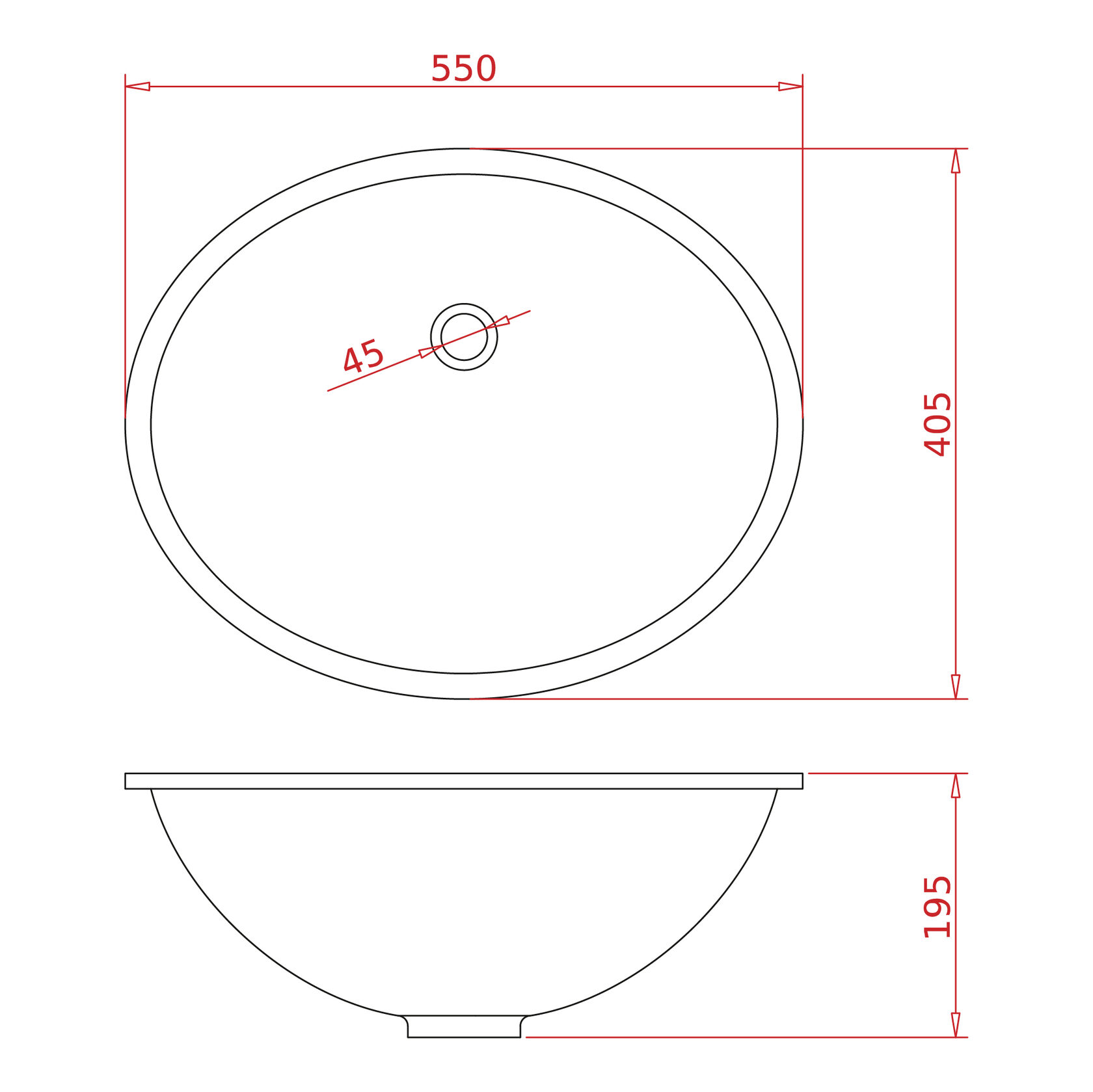 11019 Раковина Bracciano Quattro LAB.Space  - Вид №3