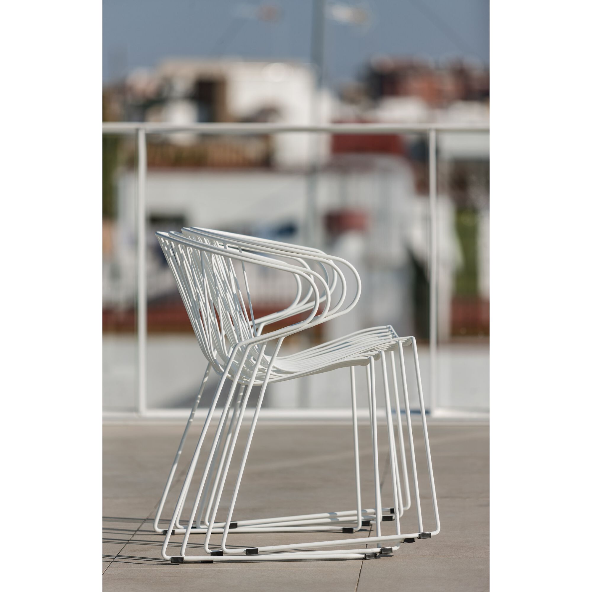 Штабелируемый стальной стул с подлокотниками iSimar Bolonia ARCH-00107047 - Вид №11