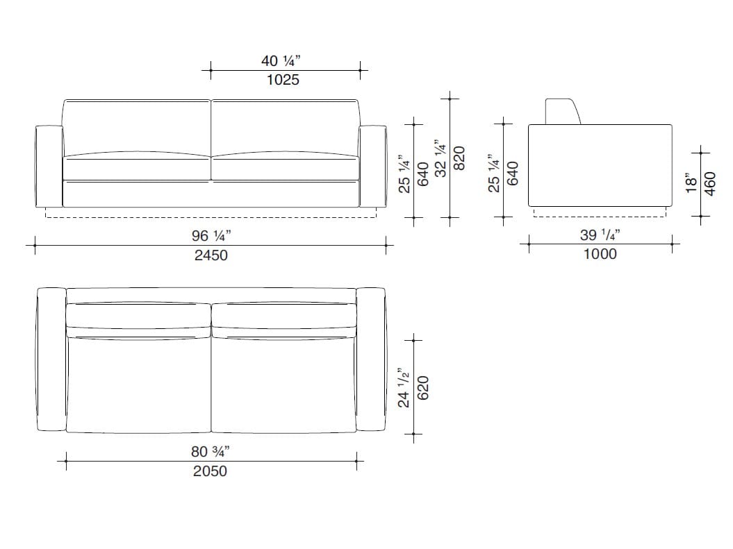 Ткань раскладной диван-кровать Lema YAKI ARCH-00142181 - Вид №5