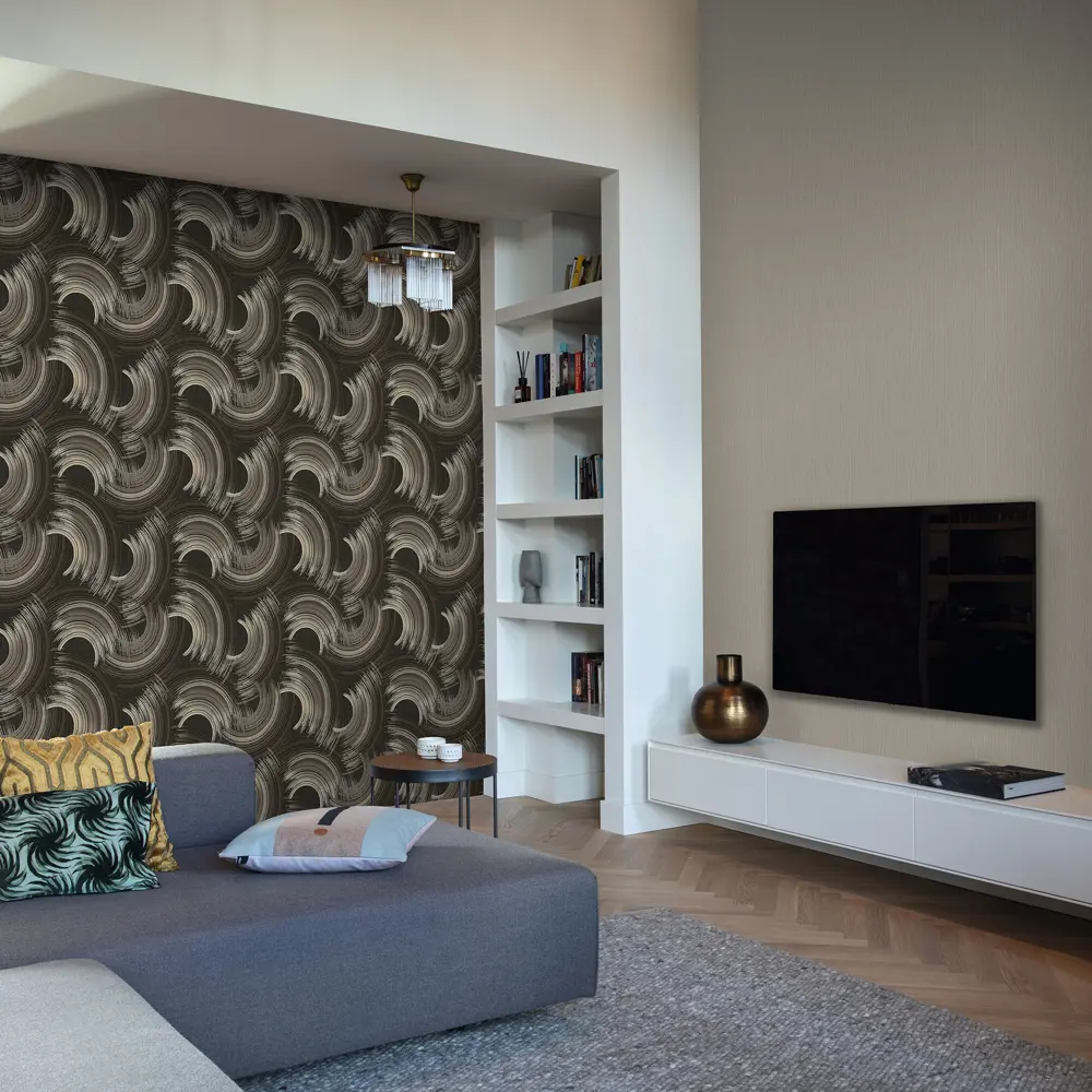 Флизелиновые обои WALL UP Neon в элегантном коричневом оттенке 89383195 STLM-1461907 - Вид №5