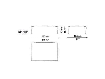 Угловой диван из ткани B&B Italia Michel ARCH-00050009 - Вид №40