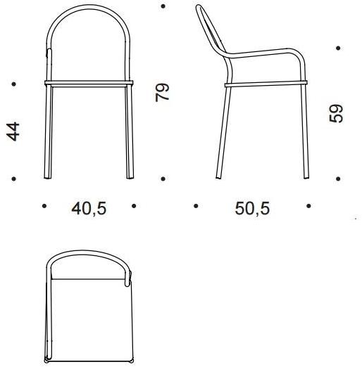 Desalto Металлический стул с открытой спинкой Softer than steel sun-id-1427691 - Вид №2