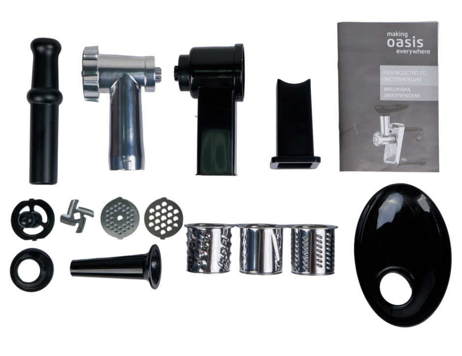 9075982 Мясорубка электрическая making Oasis everywhere MG-LK2 черный STDN-0118515 - Вид №6