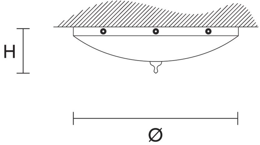 Masiero Стеклянный потолочный светильник Elegantia sun-id-1452196 - Вид №1