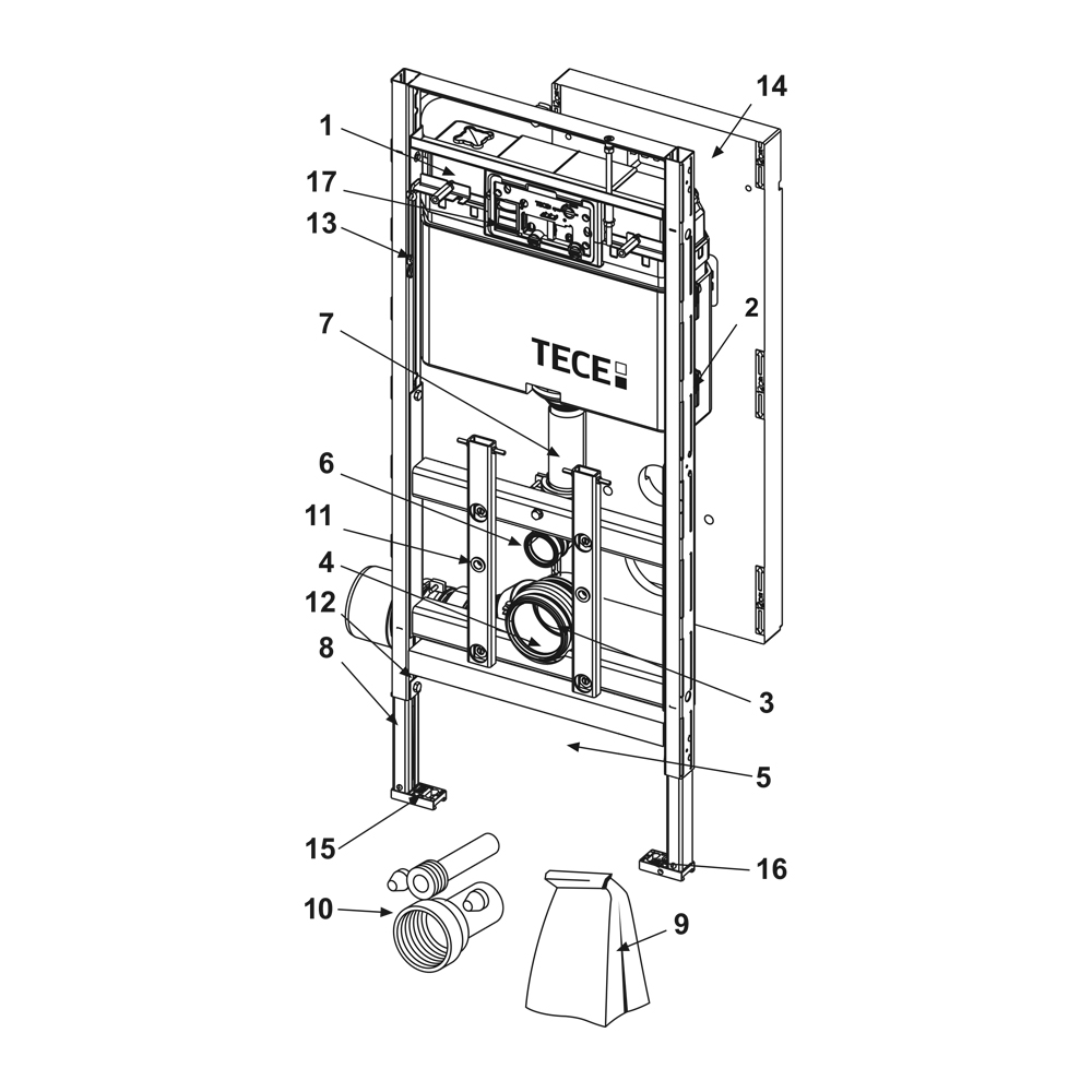 9240950 Запасные части Tece 