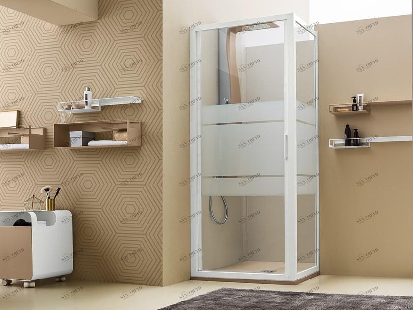 ARBLU Душевой уголок угловой с распашной дверцей Mercurio sun-id-1345065