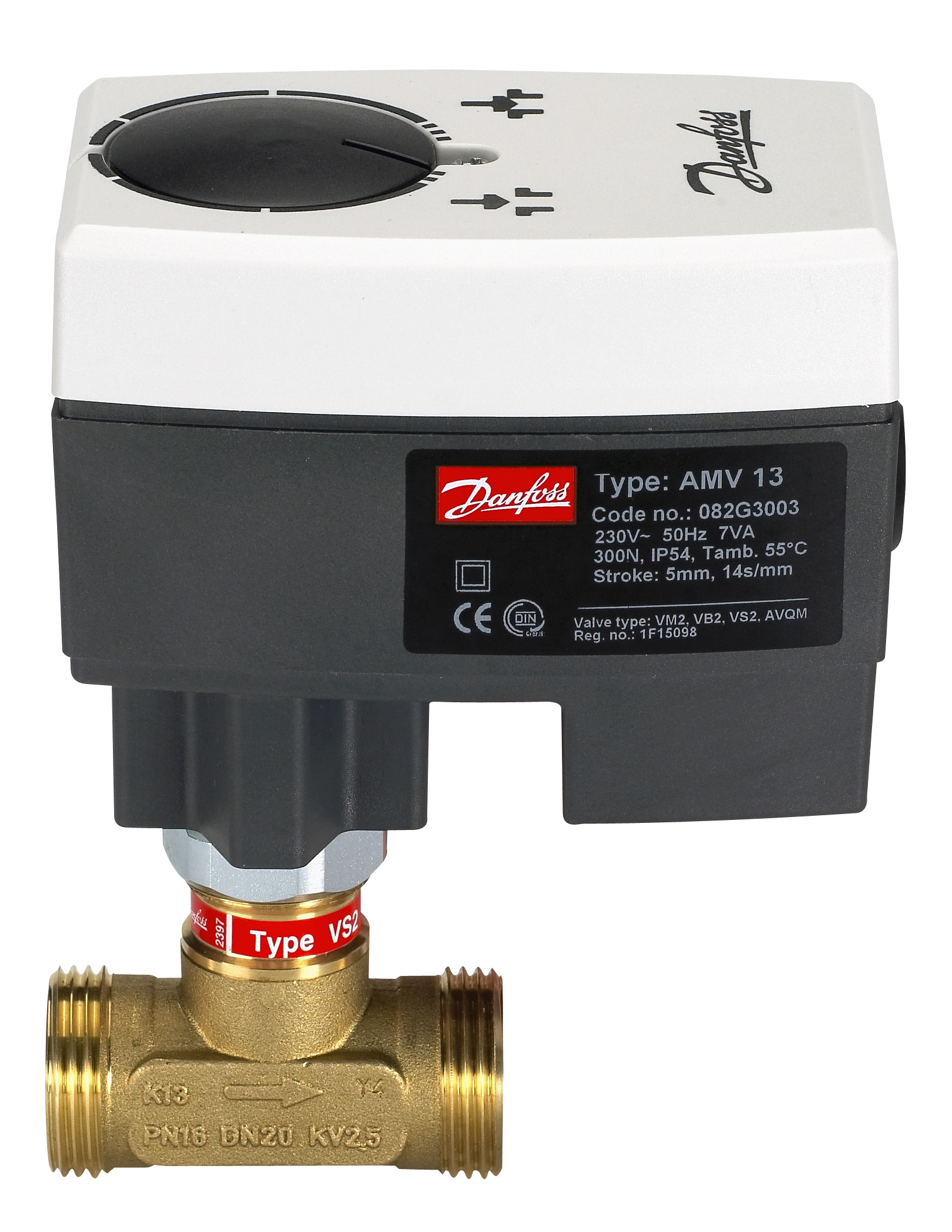 Danfoss Редукторные электроприводы с трехпозиционным управлением ARV 153 230В 3с/мм 082G6011  - Вид №17