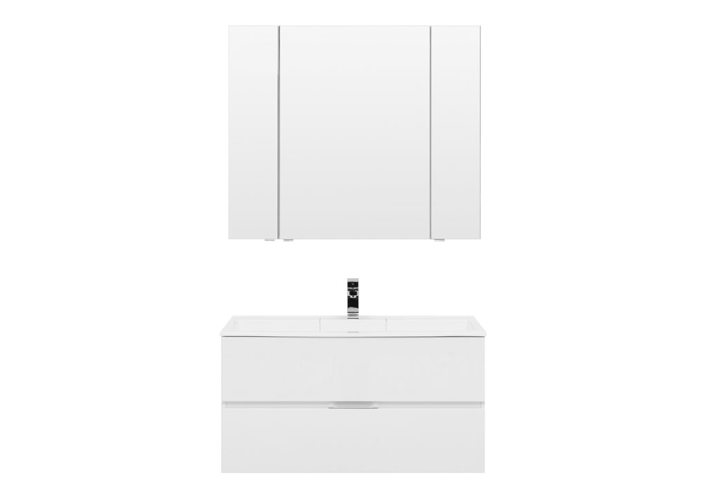 Мебель для ванной Aquanet Алвита 100 белый 00237360 - Вид №2