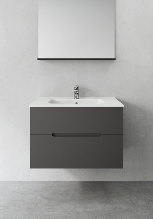 1390230 Шкаф Для Умывальника Compact Sun Antracit 800 Hafa  Антрацитовый 