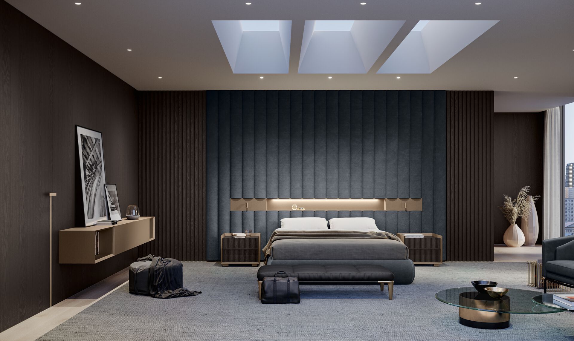 Двуспальная мягкая кровать из ткани Olivieri дресс-код ARCH-00076369 - Вид №22