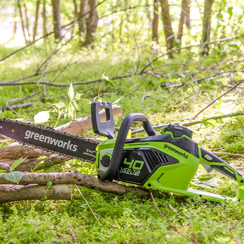 Аккумуляторная пила Greenworks 40V с шиной 35 см - компактная мощность для сада и леса 86837016 STLM-0071914 - Вид №7