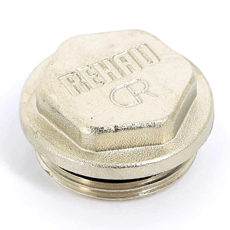 Заглушка Rehau Н 1" для коллекторов RAUTITAN G1, латунь никелир 131655