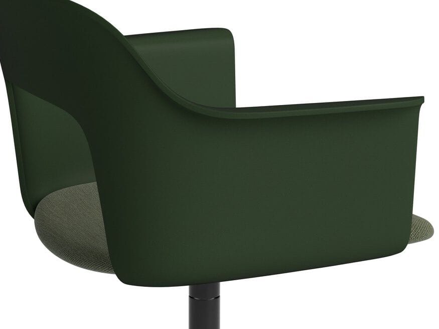 Вращающееся кресло с мягким сиденьем с подлокотниками Hay макет ARCH-00143548 - Вид №3