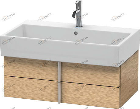 VA628701212 Тумбочка подвесная Vero Air #VA6287 784 x 431 мм Дуб брашированный, натуральный шпон Duravit