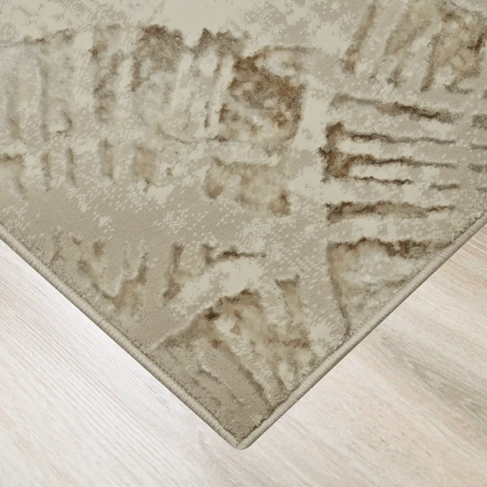 Ковер полиэстер Велори 18 I 80х200 см цвет бежевый CTIM STLM-2169174 - Вид №2