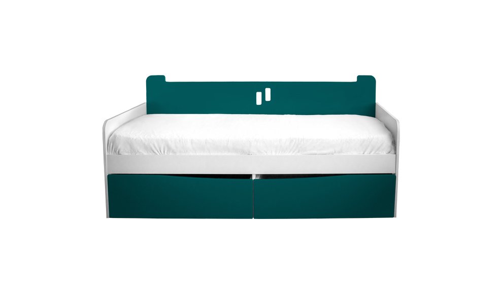 Подростковый диван-кровать с 2 ящиками "Зевака Рокки" МАНДАРИН ЧУДИКИ 178784 Бежевый;молочный Santreyd  - Вид №2