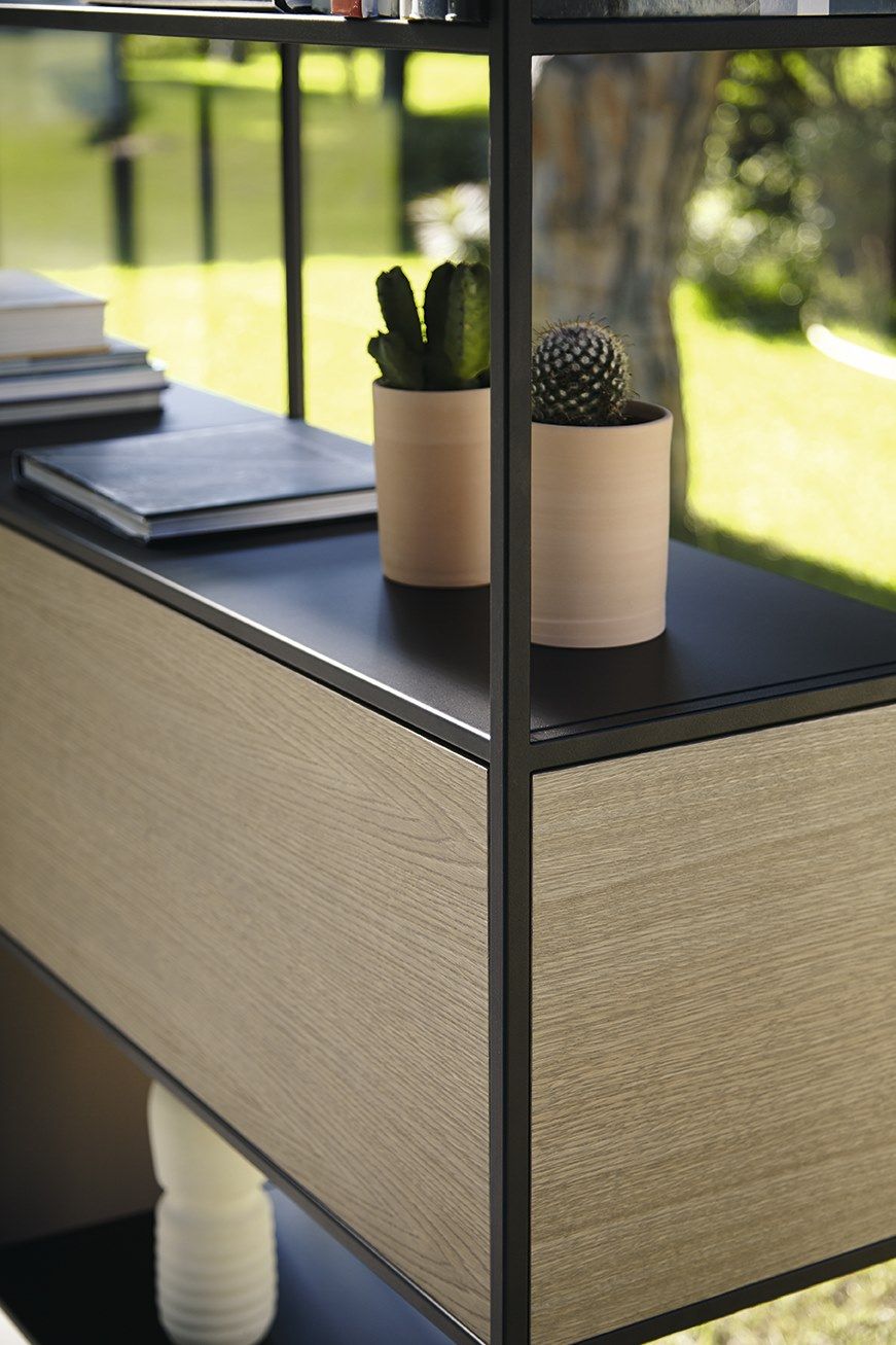 Деревянный книжный шкаф на колесах Punt Literatura ARCH-00034358 - Вид №36