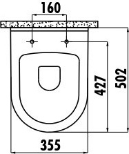 TP325-11CB00E-CA00 DEKOR ЗОЛОТО ЦВЕТЫ Унитаз подвесной Creavit  - Вид №1