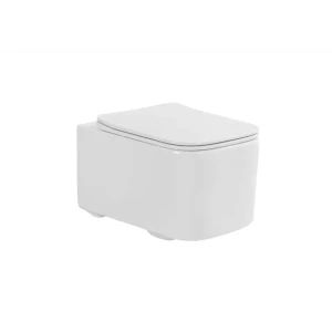 Подвесной унитаз Aquatek КВАДРО безободковый с системой смыва ТОРНАДО 89437830