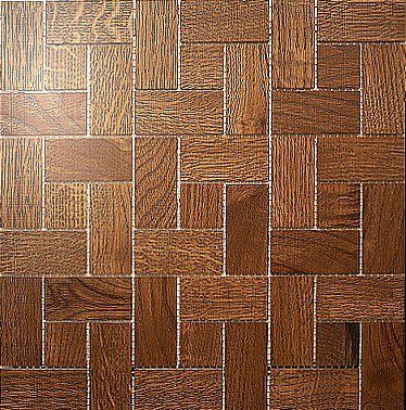 Мозаика и 3D панели из дерева Da Vinci Мозаика Ritmo Cognac 074 Дуб Селект (Гладкая) 324х324 мм 1301100074 - Вид №1