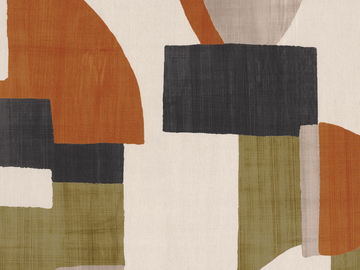 Ткань для штор с графическим рисунком Casamance Avant première ARCH-00119181