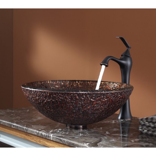 GV571-19mm-KEF15000ORB Накладная раковина на столешницу  прямоугольная Krausru  - Вид №2