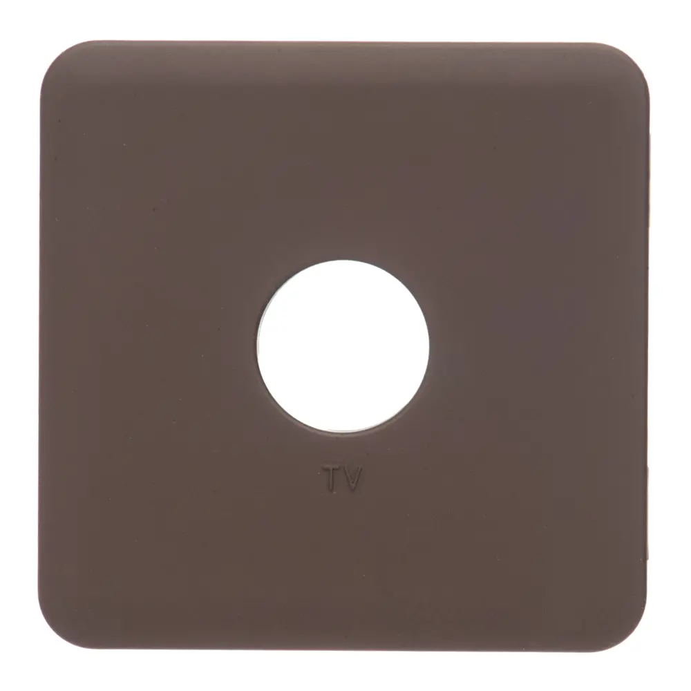 Накладка для ТВ-розетки Lexman Cosy, цвет шоколадный STLM-2080278