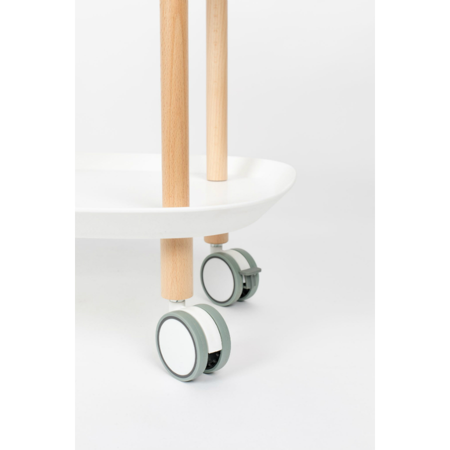 Стол сервировочный на колесиках Cruiser, белый White Label Living 7900016 - Вид №5