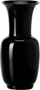 10640937 VENINI Ваза Venini "Опалино" 42х20см (черная) Стекло