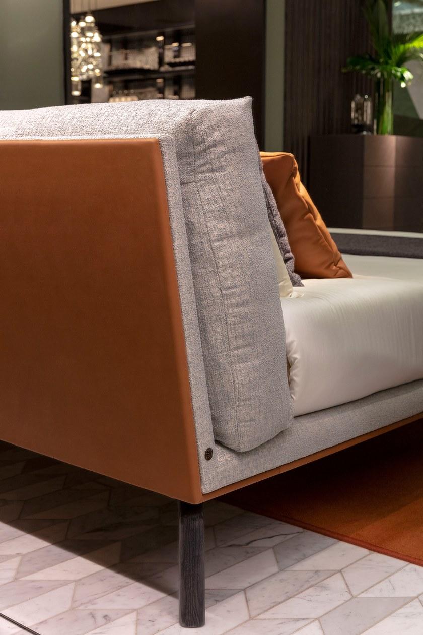 Sicis Двуспальная кровать из ткани с мягким изголовьем Cosily sun-id-1383667 - Вид №2