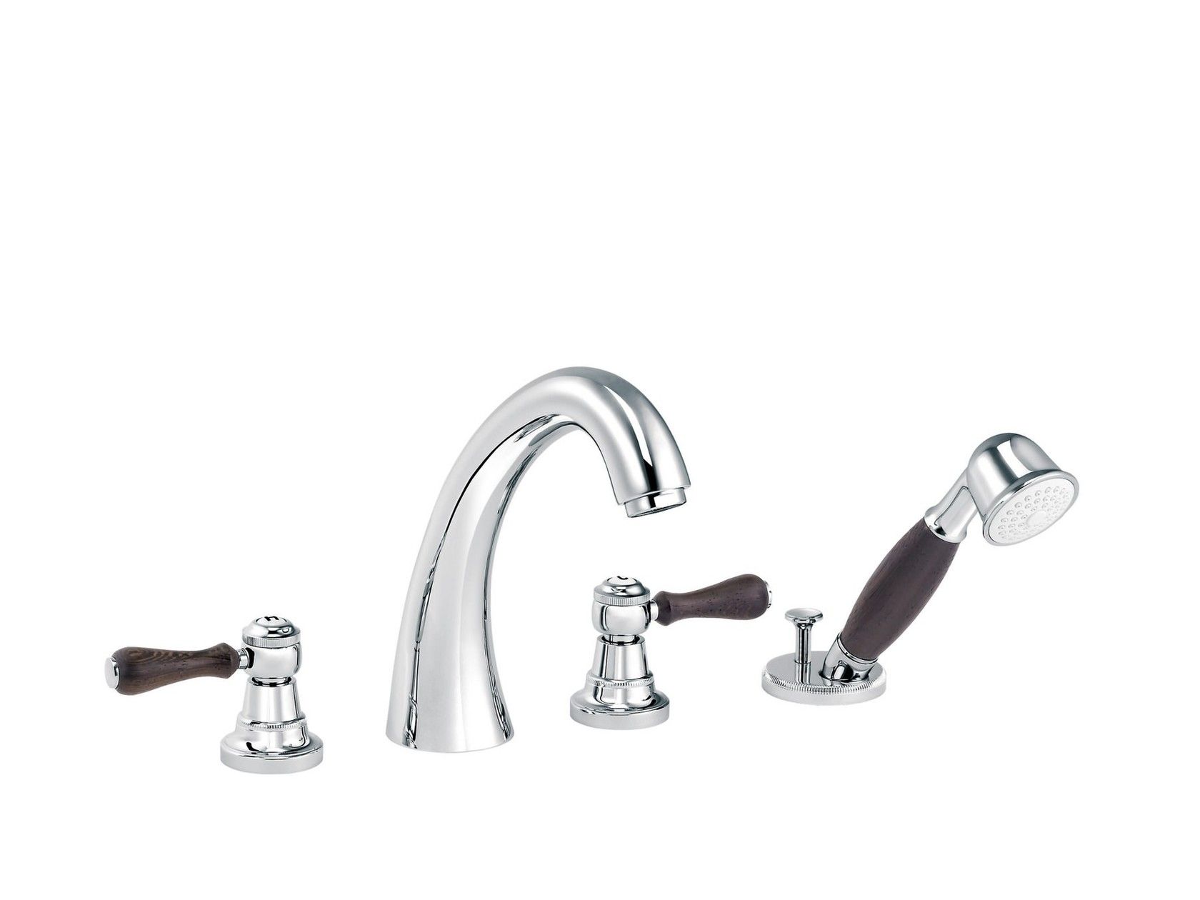 Набор для ванны с 4 отверстиями и ручным душем rvb 1935 WOOD ARCH-00014757