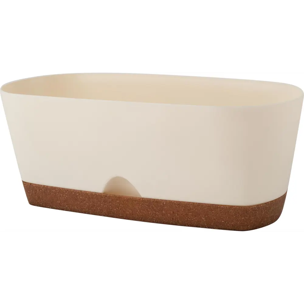 Горшок для цветов Ingreen Wood 25 см л сливочный STLM-2103407 - Вид №2