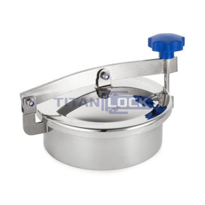 Люк круглый нержавеющий DN300, пласт.ручки, TLTK300S TITAN LOCK