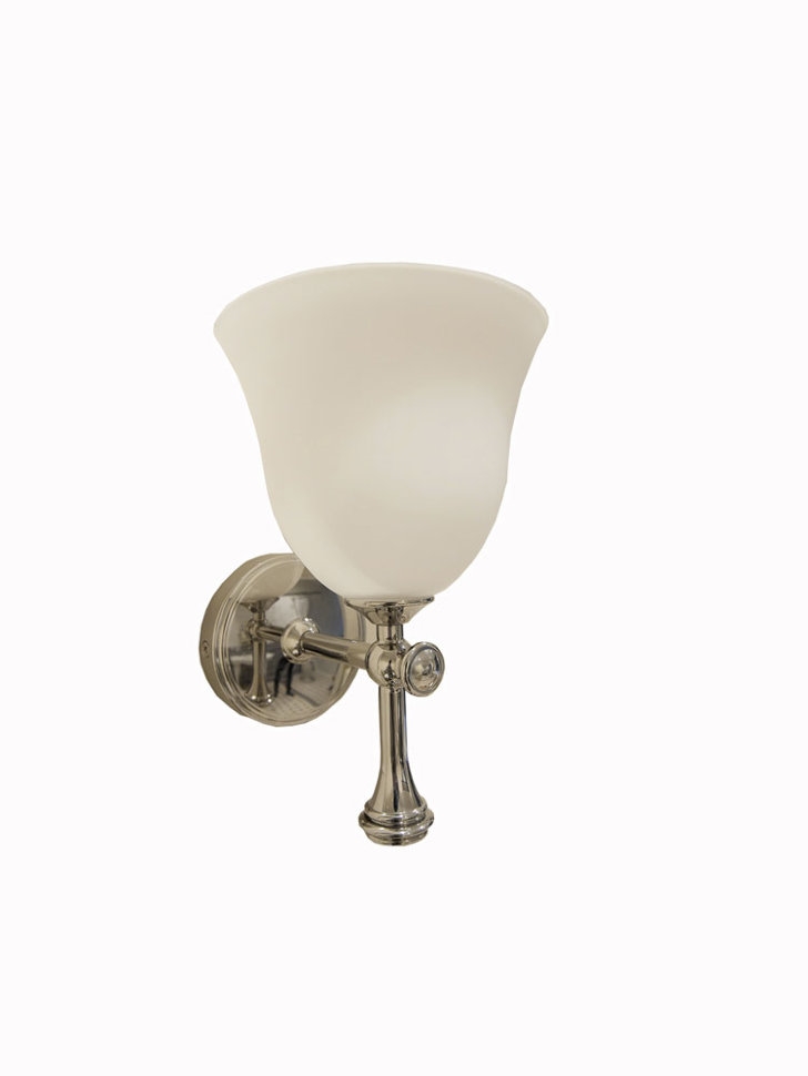 Светильник с плафоном из матового стекла [1617/BL55 CHR]  Burlington 1617BL55 CHR  - Вид №1